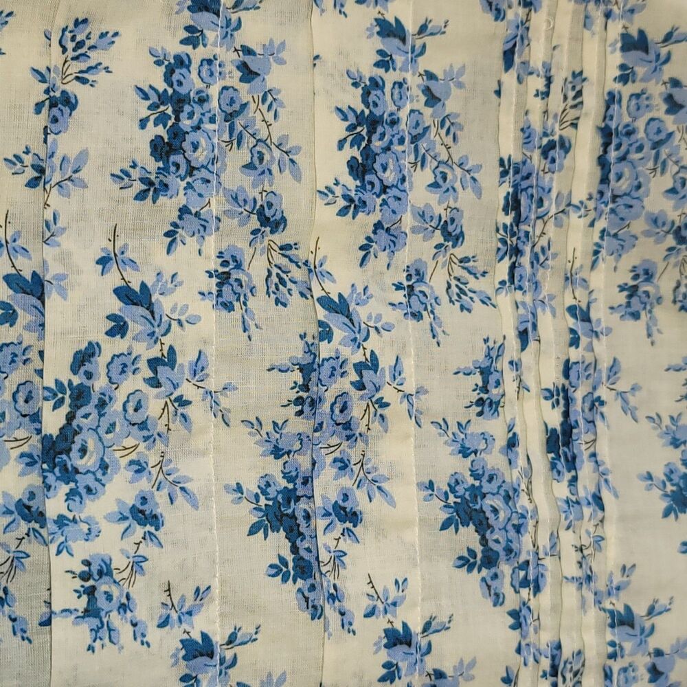 DÔEN Marcie Skirt Citron Rosier Floral Blue White Organic Cotton Maxi XS NWT* - Picture 9 of 11